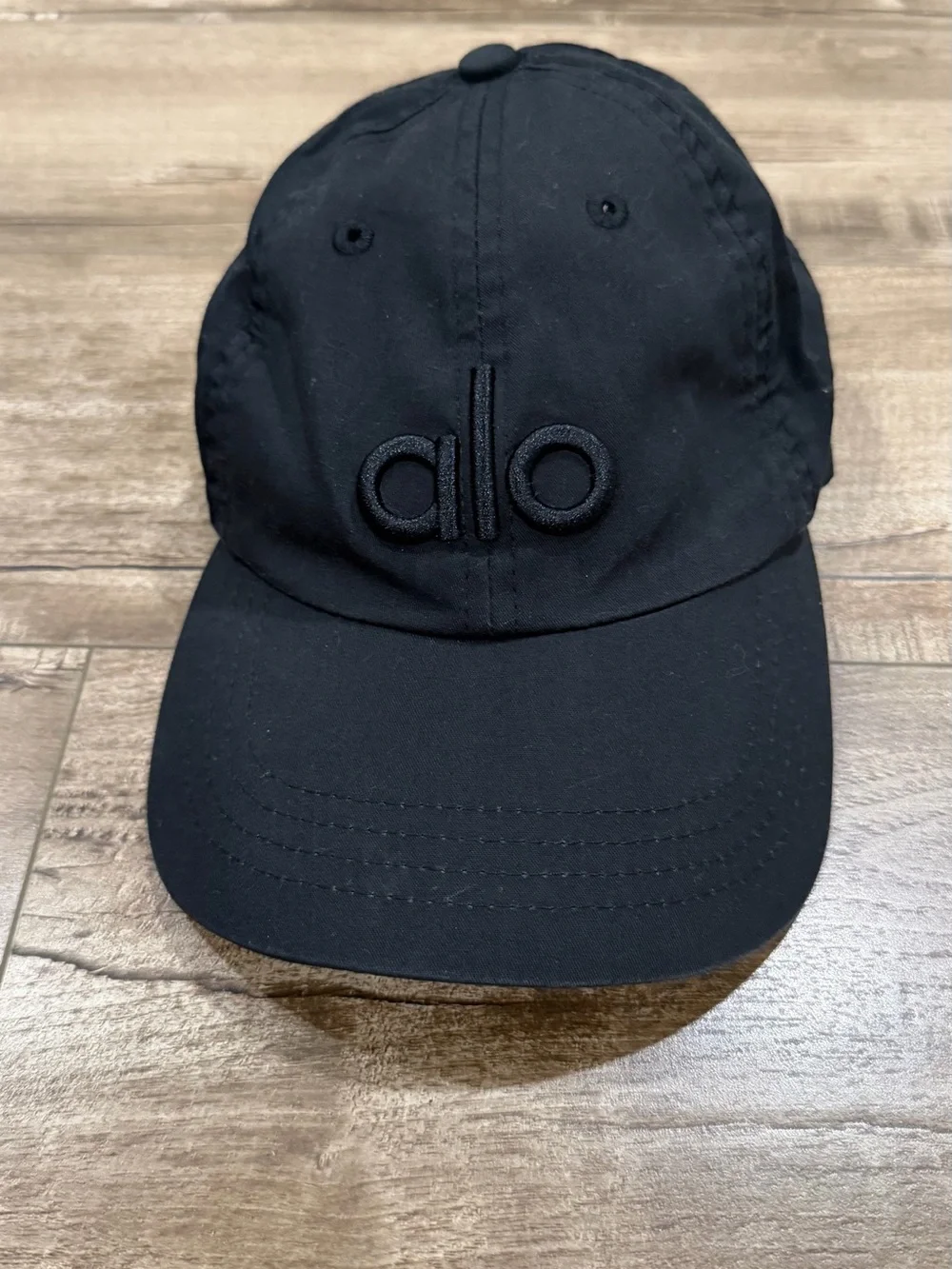 ALO Yoga Black Logo Baseball Cap